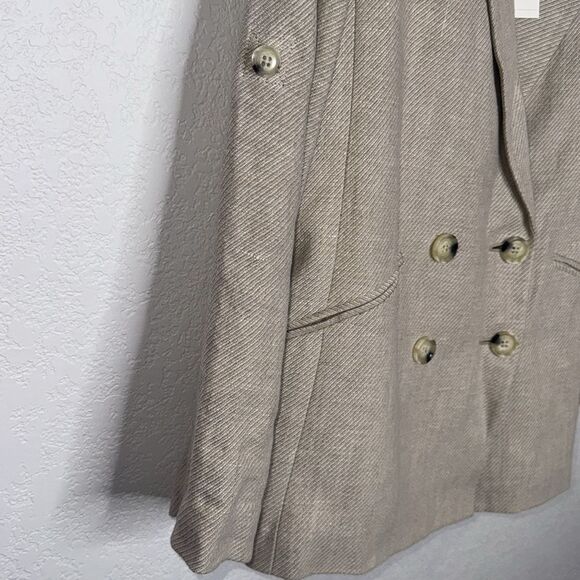 NWT Veronica Beard PARINETI DICKEY Linen 
JACKET Color STONE Size 10 Tan - Picture 7 of 15